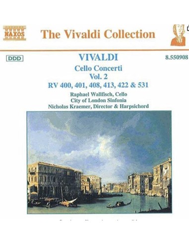 Vivaldi (R. Wallfisch, Cello) - Cello Concerti Rv 400. 401, 408, 422, 531 CD
