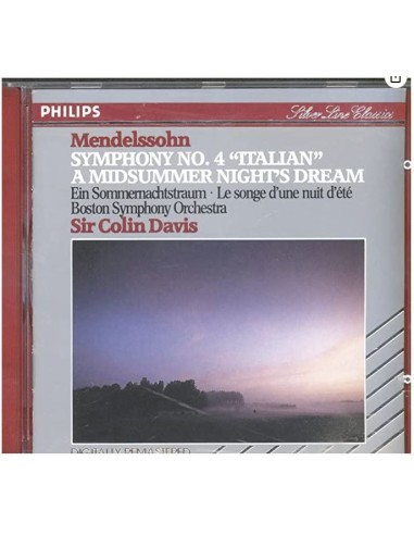 Mendelssohn (Dir. Sir. C. Davis) - Sinfonia N. 4 - Sogno Di Una Notte Di Mezza Estate - CD