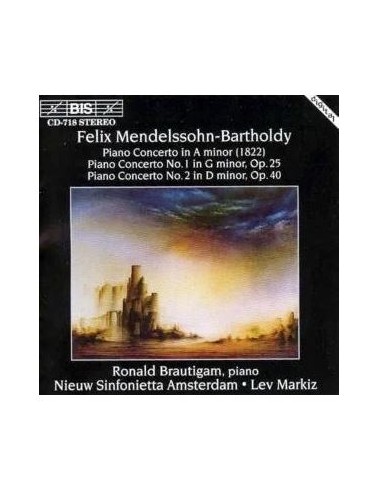 Mendelssohn (Dir. Lev Markiz) - Concerto Piano Archi E Orch. - Concerto N. 1 - N. 2 - CD