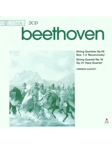 Beethoven (Vermeer Quartet) - Strin Quartet N. 7 Op. 59, N. 8. N. 10 CD