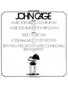 John Cage - Nova Musicha n....