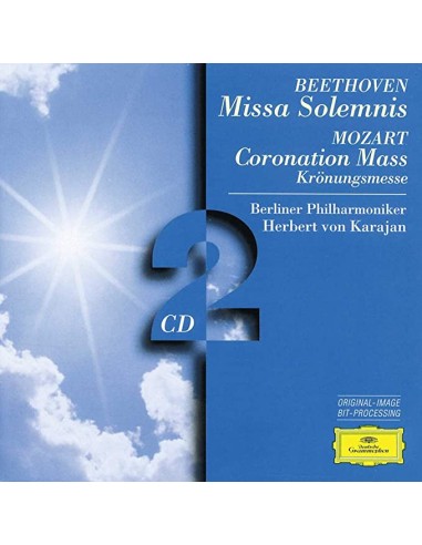Beethoven - Mozart (Herbert von Karajan) 2 CD - Messa Solenne - CD