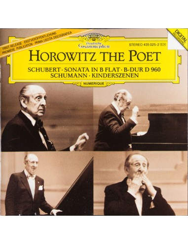 Schubert, Schuman (Horowitz) - Horowitz The Poet - CD