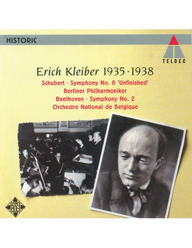 Schubert - Beethoven (Erich Kleiber) - Sinfonia N. 8 - Sinfonia N. 2 - CD