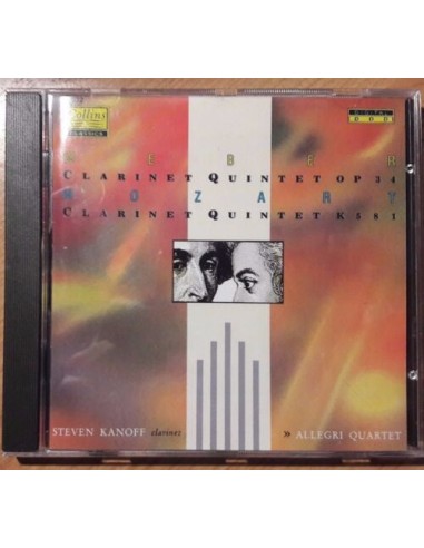 C.M. Weber - Mozart (Steven Kanoff, Clarinetto) - Quintetto Op. 34 - Quintetto K 581 - CD