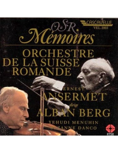 Alban Berg (Dir. Ernest Ansermet) - Concerto Per Violino, Wozzeck Suite, Trio Per Orch Op. 6 CD