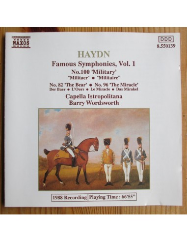 Haydn (Dir. B. Wordsworth) - Sinfonia N. 82, 96, 100 - CD