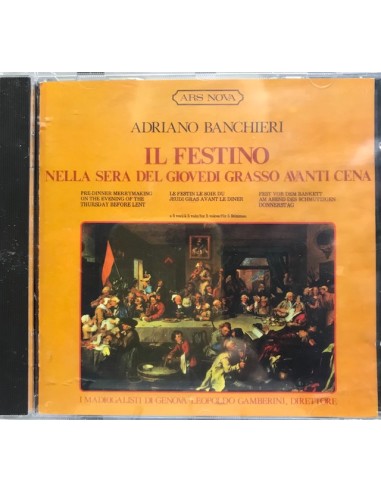 Adriano Banchieri - Il Festino Nella Sera Del Giovedi'  Grasso Avanti Cena CD