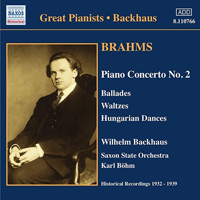 J. Brahms (W. Backhaus) - Piano Concerto N. 2, Ballata Op. 10, Valzer Op. 39, Danze Ungheresi - CD