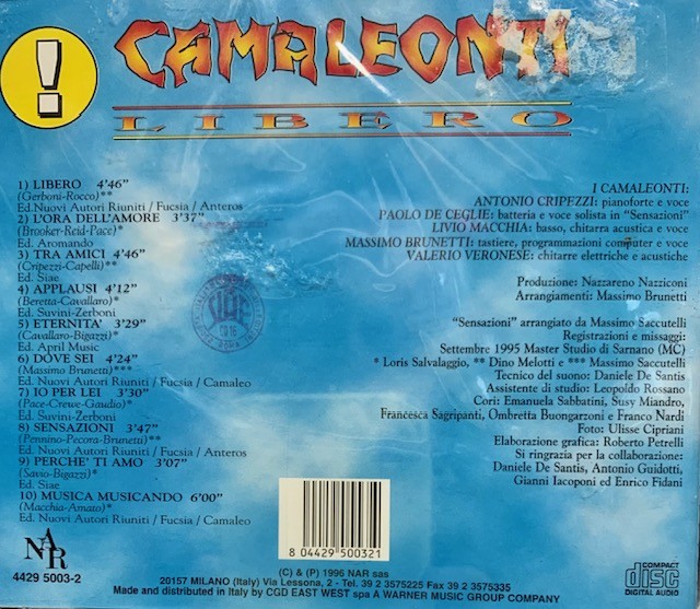 Camaleonti - Libero - CD