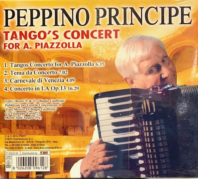 Peppino Principe - Tango's Concert - CD